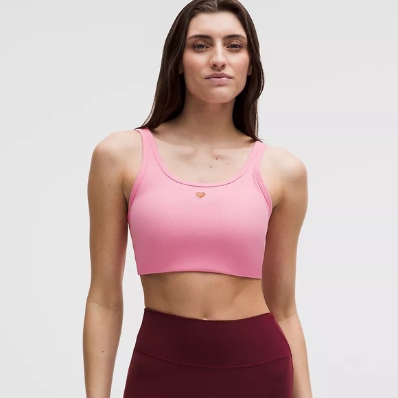 lululemon athletica Other - Lululemon Ribbed Scoopneck Bra with Heart Cutout